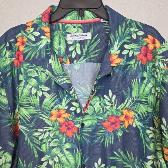 Tommy Bahama Hawaiian Print Shirt Sz XL - Picture 2 of 8